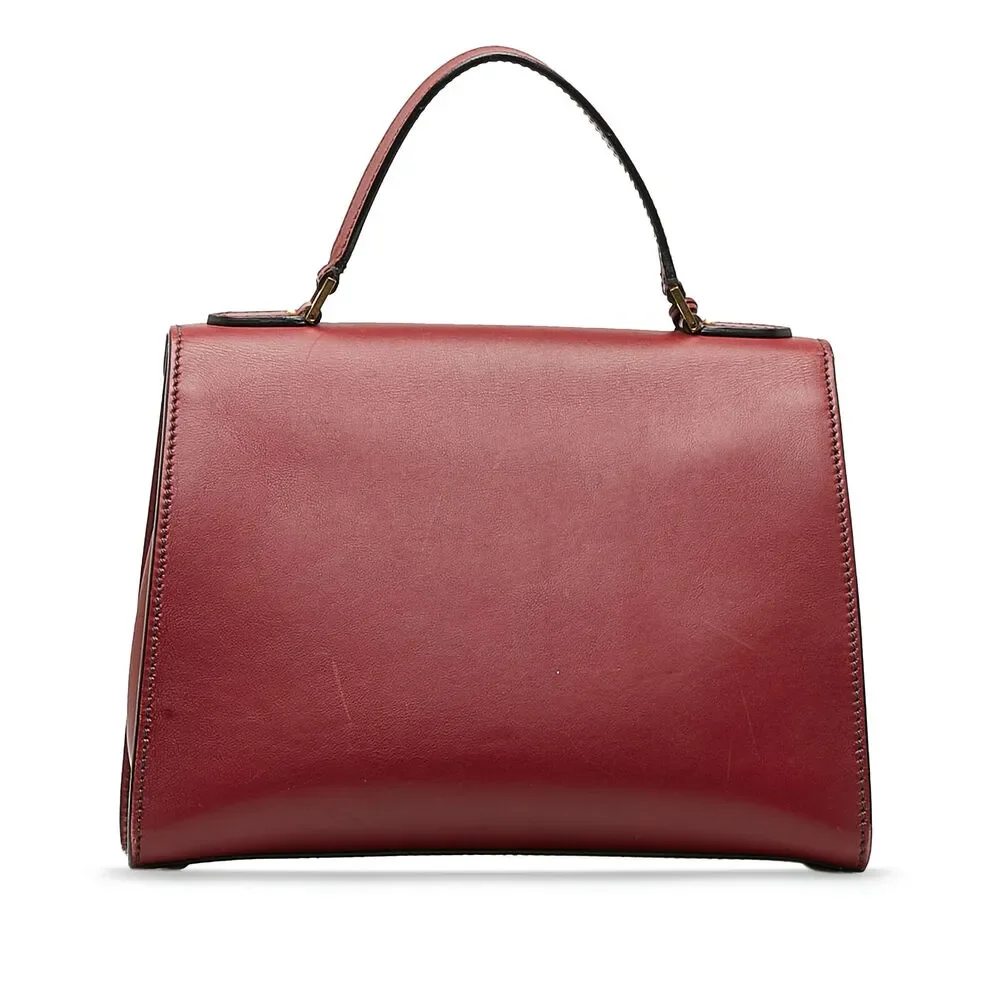 Auth Dior Dioraddict Top Handle Bag Red #146893D13B - Picture 3 of 14